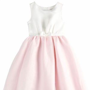 Lavender Girls Pink & White Dress Sz 4